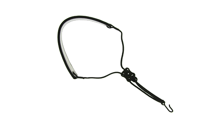 A Kölbl 'Pro Line' leather neck strap for mini bassoons for sale at Double Reed Ltd. This neck strap is a conventional-style strap specially designed for the mini bassoon, made to a high standard for maximum comfort and durability. The price of this neck strap is £16.50