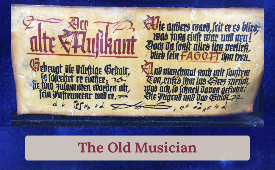 The old musician - bassoon poem