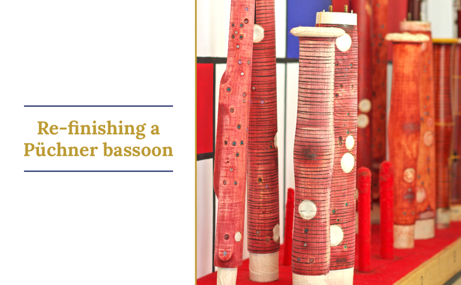 Re-finishing a Püchner bassoon