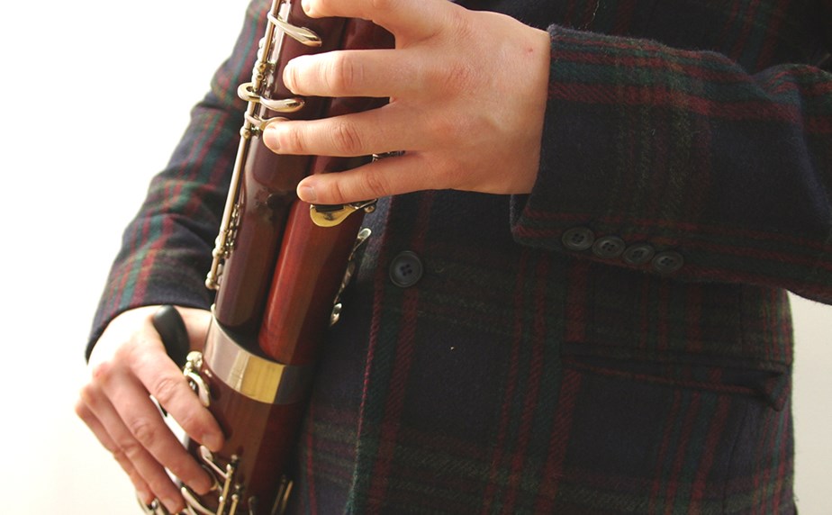 A second hand bassoon being played at Double Reed Ltd.