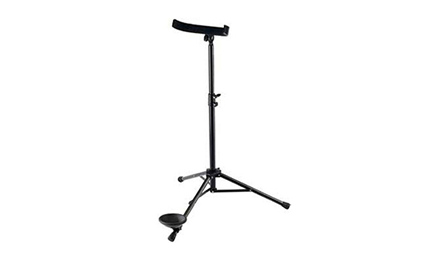 The latest Konig and Meyer contrabassoon stand (K&M 15045) for sale at Double Reed Ltd. The price of this adjustable contrabassoon stand is £104.50