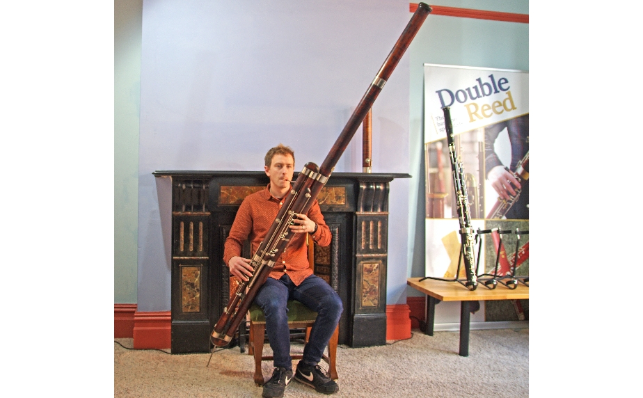 An eight ft tall contrabassoon Double Reed Ltd