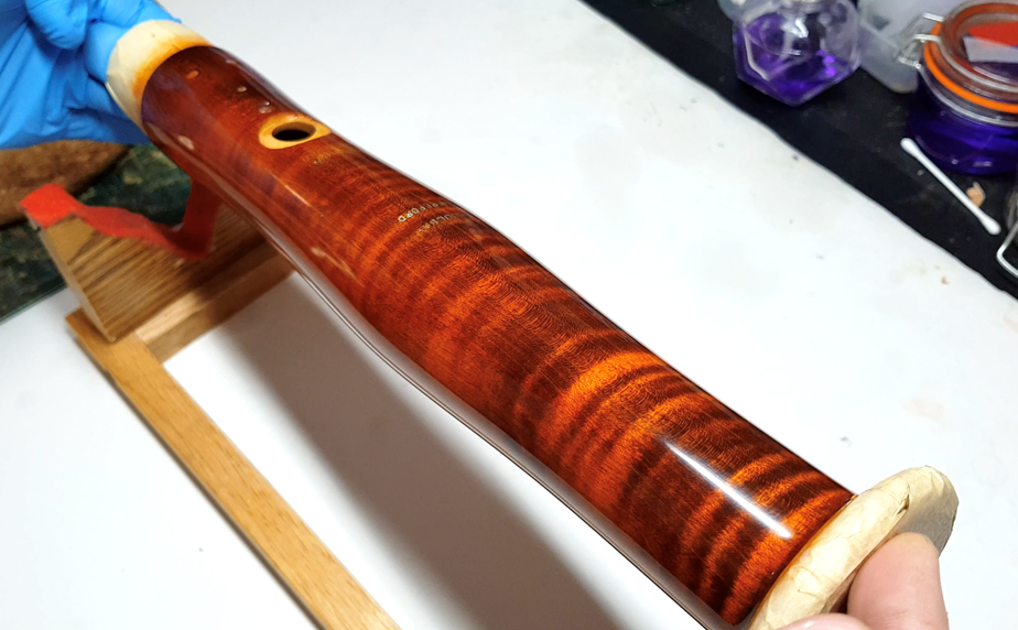 Maple bassoon wood - an optical illusion!