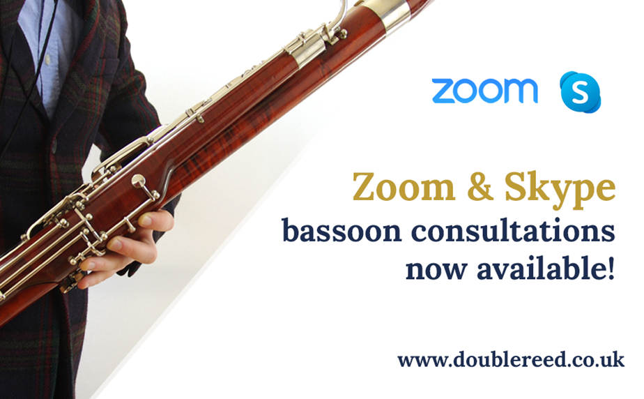 Zoom and Skype Bassoon Consultations now Available!