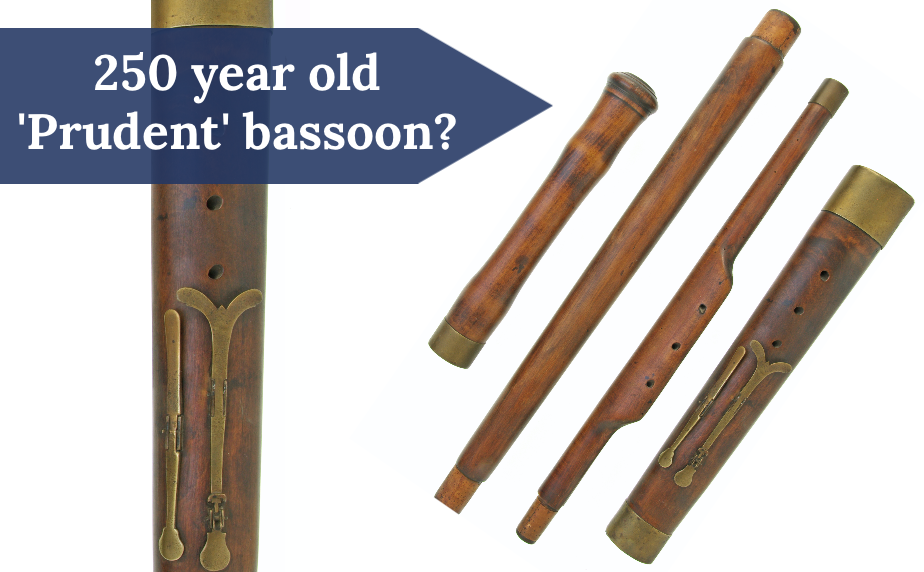 Discovered: A 250 year old 'Prudent' bassoon?