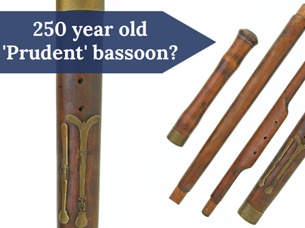 Discovered: A 250 year old 'Prudent' bassoon?