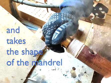 Re-rounding a misshapen bassoon tenon!