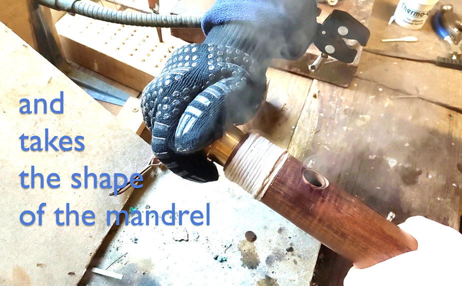 Re-rounding a misshapen bassoon tenon!