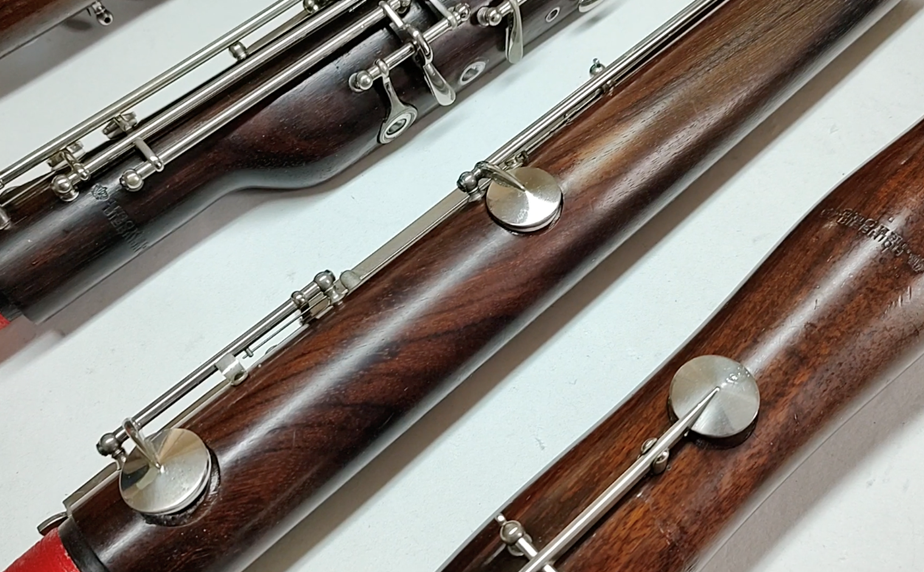 A rare rosewood Heckel 9000 series bassoon!