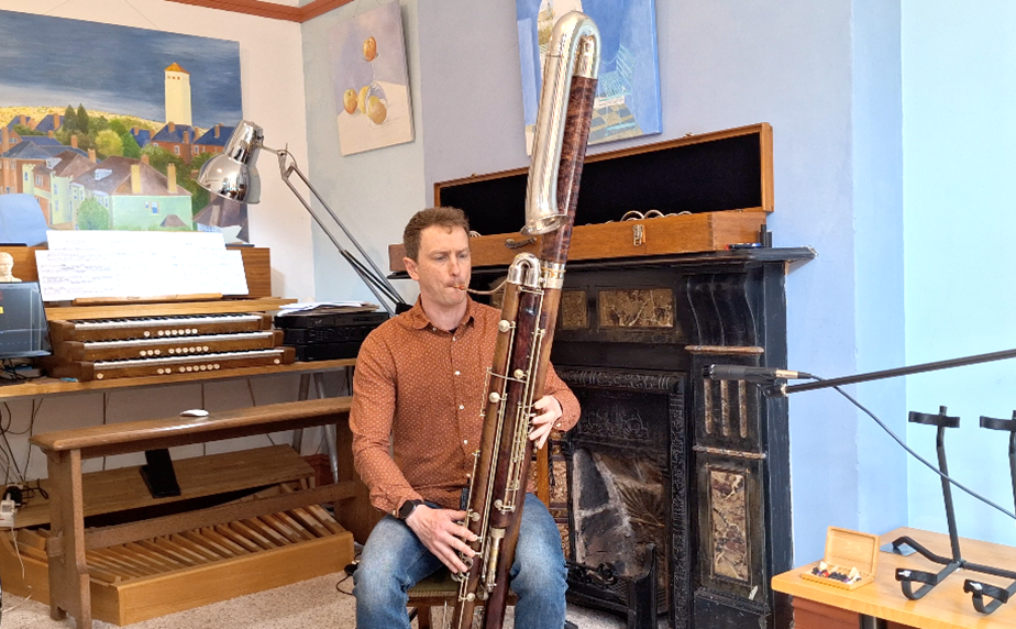 A rare French Buffet contrabassoon!
