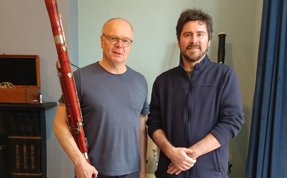 Double Reed’s Tristan Lambert helps Jason Watkins buy his first bassoon