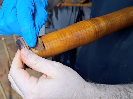 Heckel re-finishing: the colouring stage