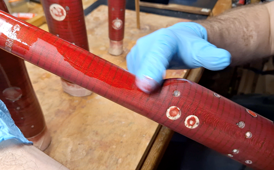 Heckel Reed Shape Heckel 12000 Re-finish - Varnishing! | Double Reed Ltd
