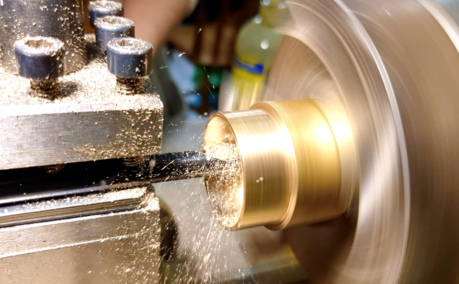 Making a tenon ring for a bassoon in the Double Reed Ltd. bassoon workshop